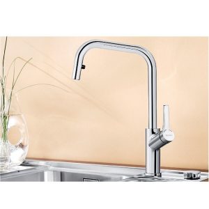 Robinet Cuisine Douchette Blanco JURENA-S Chromé (520765)