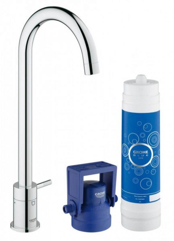Robinet de cuisine Grohe filtrant Blue Pure Mono Chromé