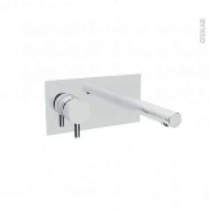 Robinet De Salle De Bains Nil Mitigeur Lavabo Mural Encastre Chrome