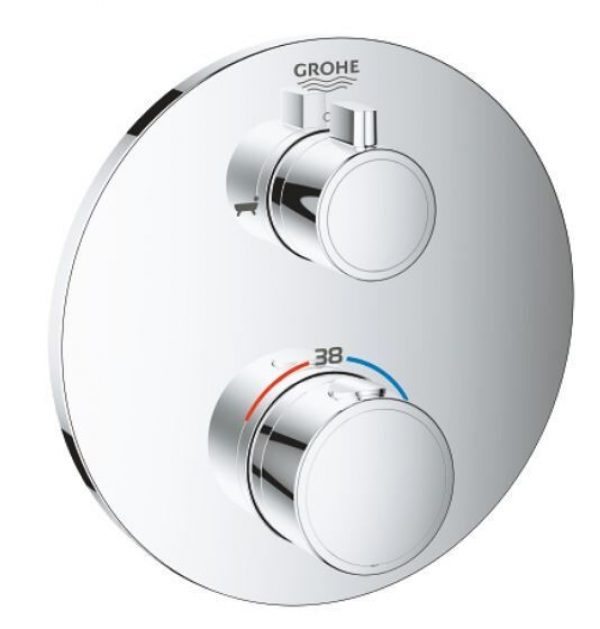 Robinet Encastrable Grohe Grohtherm Thermostatique avec inverseur 2 voies Chromé (24077000)