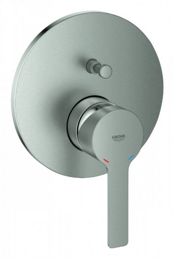 Robinet Encastrable Grohe Lineare Monocommande 2 sorties Supersteel