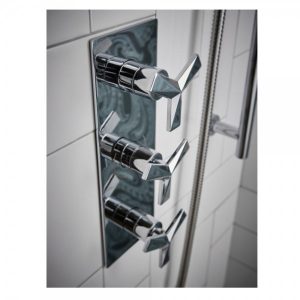 Robinet Encastrable Heritage Hemsby avec robinet d’arrêt double 300x83x100 mm Chromé