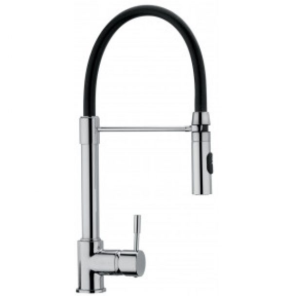 ROBINET MITIGEUR DE CUISINE À RESSORT AVEC TIGE  SÉRIE PLUME