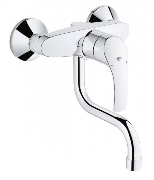Robinet Mural Cuisine Grohe Eurosmart monocommande