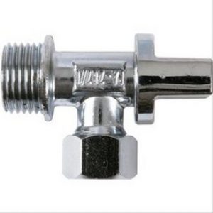 Robinet équerre court M1/2 »(15/21) sortie cuivre 10