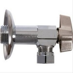 Robinet équerre, modèle long M1/2 »(15/21) sortie cuivre 10