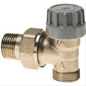 Robinet équerre thermostatique mâle M22 – 3/8 » coté radiateur, Senso