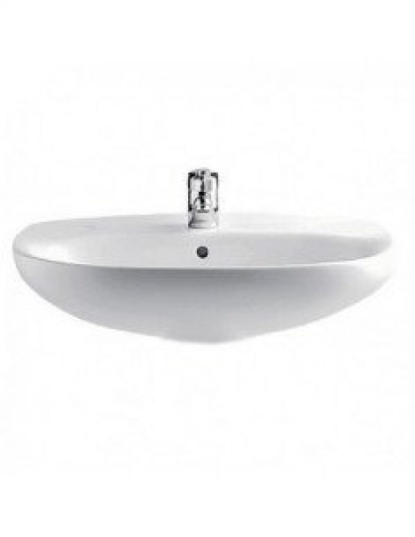 ROCA lavabo polo avec trop plein  63 cm  porcelaine blanche