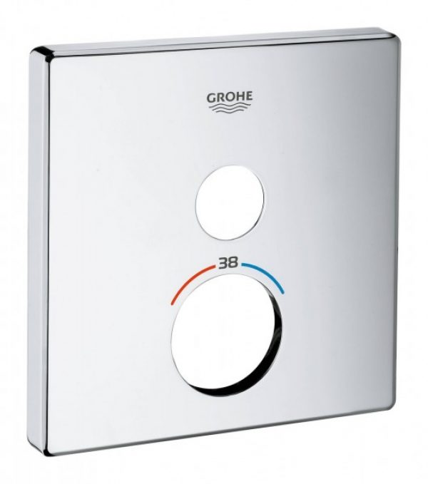Rosace Grohe Pour Thermostat avec 1 vanne d&rsquo;arrêt Chromé