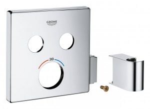 Rosace Grohe Pour Thermostat avec 2 vannes d&rsquo;arrêt Chromé