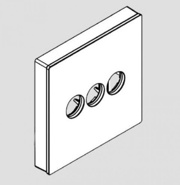 Rosace Hansgrohe ShowerSelect Blanc/Or (92624400)