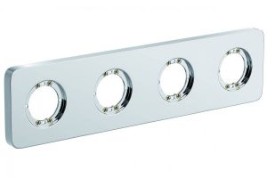 Rosace Ideal Standard Archimodule 4 trous 83×332 mm A1543AA