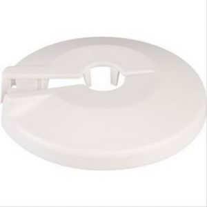 Rosace plastique pour tube cuivre 12 et tube fer 1/8 » Ø60