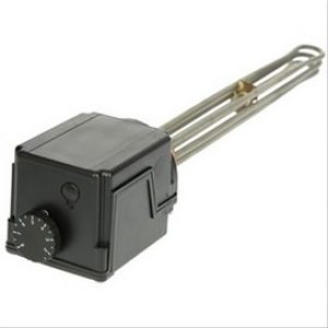 Résistance pour ballon sanitaire 3kw 230/400v 1 »1/2 réglable 5/80°C L = 335mm