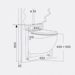 Sanibroyeur SFA Sanicompact Comfort pour WC 0044