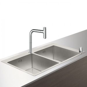Select-F765-10 Evier combiné 370/370mm Hansgrohe (43203)