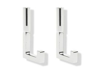 Set de crochets pour panier de douche Hewi System 100 Chromé Brillant 100.03.02040