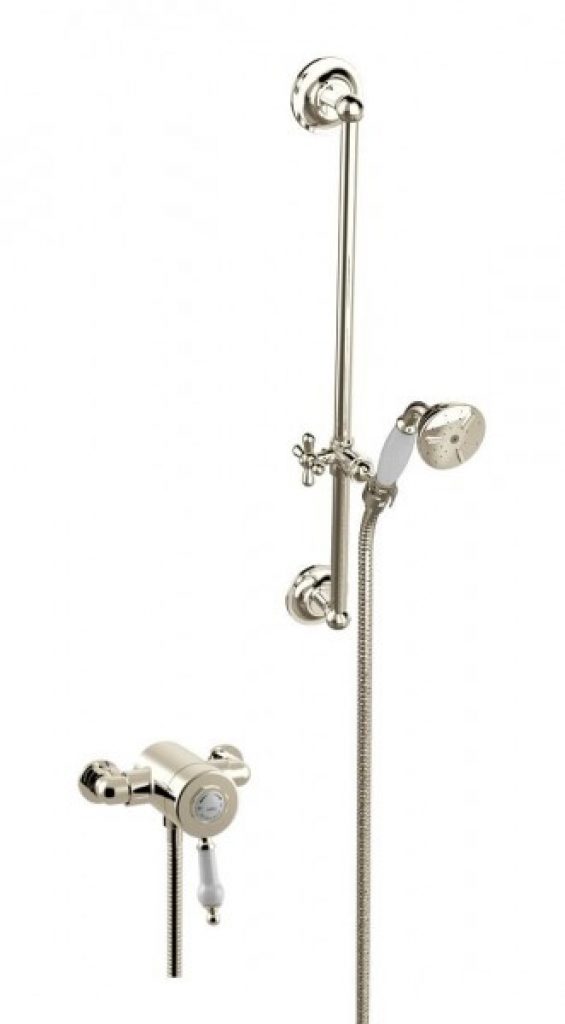 Set de douche avec mitigeur mural Glastonbury 635 x 125 x 158 mm Heritage