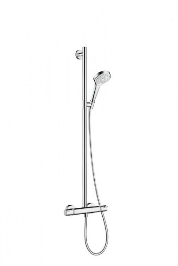 Set de Douche Hansgrohe Croma Select S EcoSmart 3 jets Chromé/Blanc