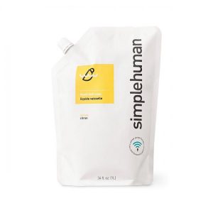 Simplehuman Liquide vaisselle Recharge de 1 L, Citron 17,5 x 9,0 x 24,5 cm (CT1002EF)