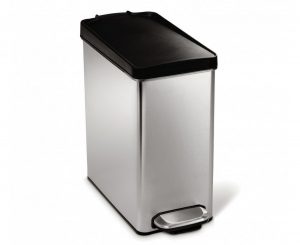 Simplehuman poubelle étroite à pédale 10L acier (CW1180CB)