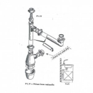 Siphon Evier Lago 1 Cuve