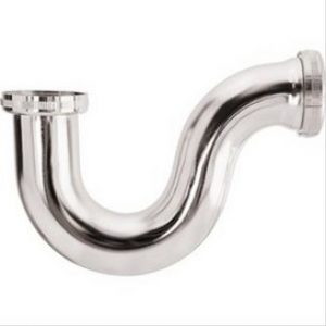 Siphon tube en laiton chromé Valentin