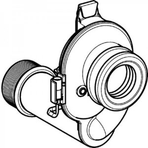 Siphon Urinoir Geberit anti-odeur avec capteur sortie horizontale d50