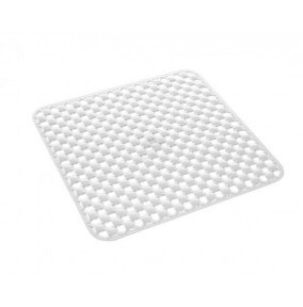 SLIP MAT DOUCHE MODÈLE GEO 53X53 CM BLANC