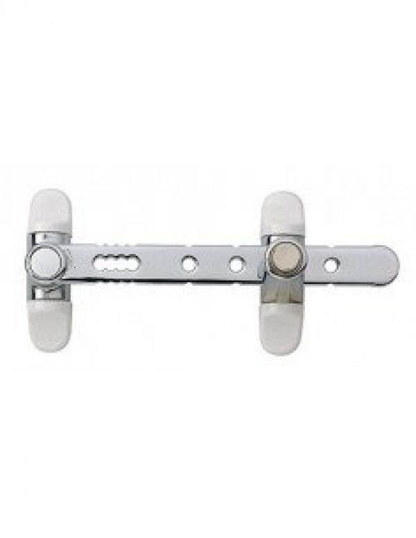 SOCONA L1 Entrebâilleur AIRLOCK à poussoir chromé pour fenêtre