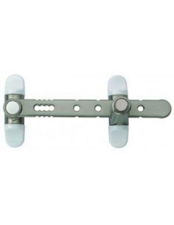 SOCONA L4 Entrebâilleur AIRLOCK à poussoir nickelé pour fenêtre
