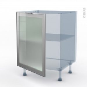 Sokleo Facade Alu Vitree Kit Renovation 18 Meuble Bas Cuisine 1 Porte L60Xh70Xp60