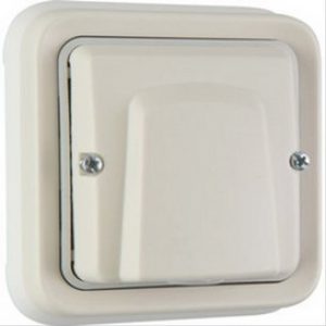 Sortie de câble Plexo complet encastré blanc