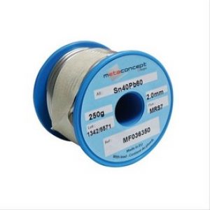 Soudure étain 40%, âme décapante 250g Ø 2 mm