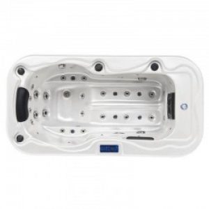 SPA 1 personne 28 jets blanc/gris 195*100*82 cm