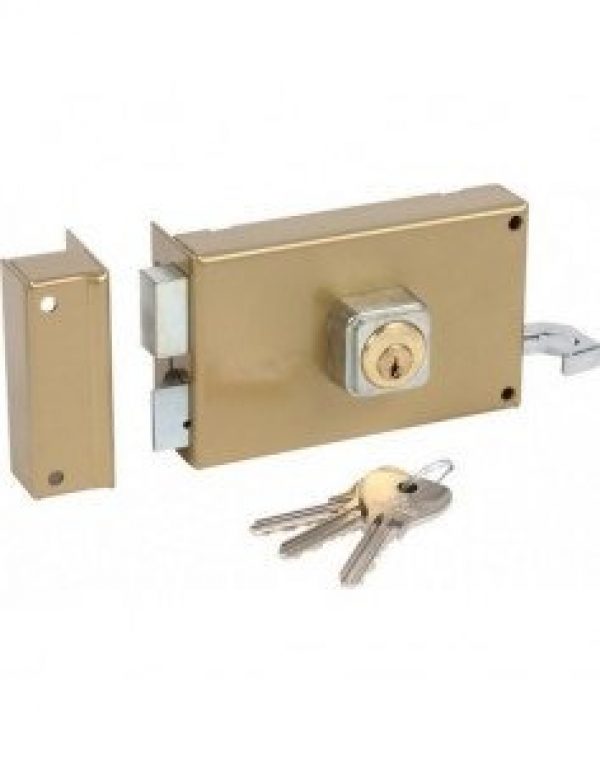 Sérrure applique Cylindre rond horizontal tirage gauche BRICARD