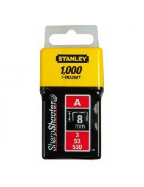 STANLEY – Agrafes type A 8 mm – 1-TRA205-5T