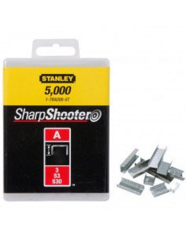 STANLEY – Boîte de 1000 agrafes type A 8mm – 1-TRA205T