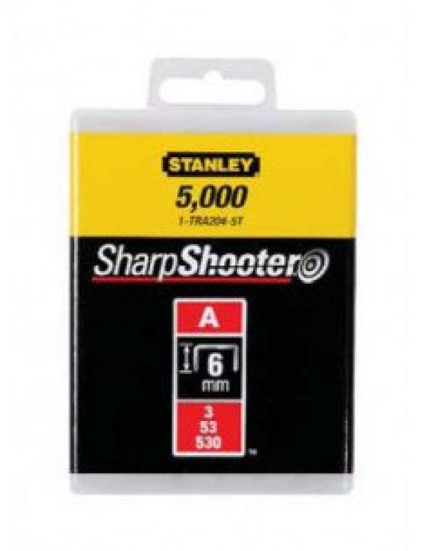 STANLEY – Boîte de 5000 agrafes type A 6mm – 1-TRA204-5T
