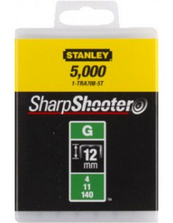 STANLEY -Boîte de 5000 agrafes type G 12 mm – 1-TRA708-5T
