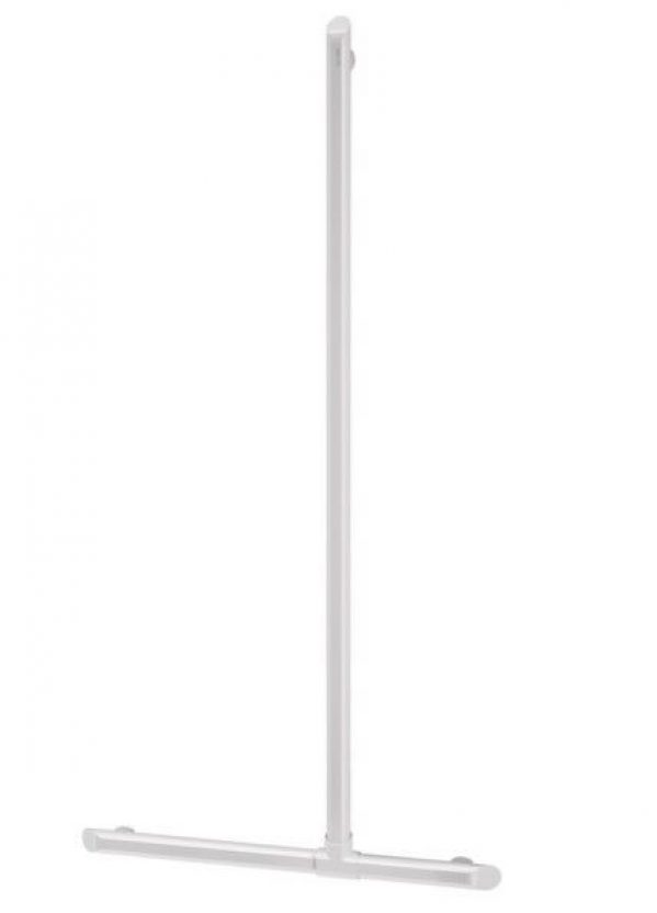 Support Barre de Douche Delabie Blanc mat 500×1130 mm 511944W