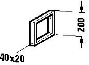 Support pour plan de toilette Duravit Universal UV991700000