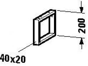 Support pour plan de toilette Duravit UV990400000