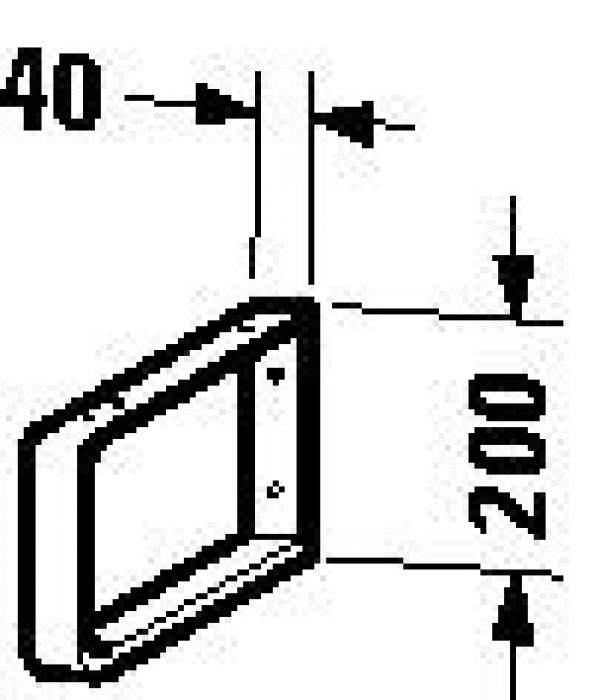 Support pour plan de toilette Duravit UV993300000