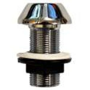 Support seul pour douchette sur table, rond, chromé