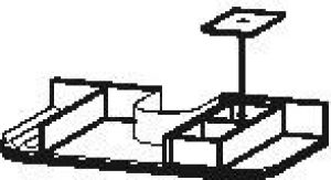 Système d’aménagement intérieur avec découpe Siphon 575mm Duravit