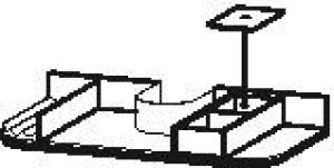 Système d’aménagement intérieur avec découpe Siphon 625mm Duravit