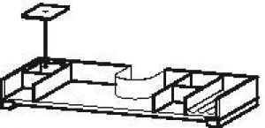 Système d’aménagement intérieur avec découpe Siphon 820mm Duravit