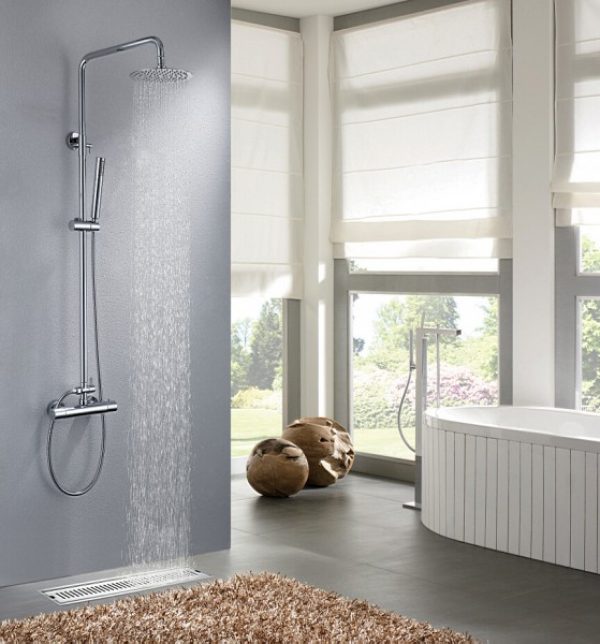 Système de douche design thermostatique 8826 avec douchette à main