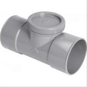 Té de visite avec bouchon PVC MF Ø100 Nicoll -NF- – NICOLL